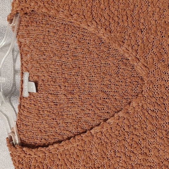 Falls Creek Women's V-Neck Sweater in Warm Brown Sx XL - Picture 4 of 7